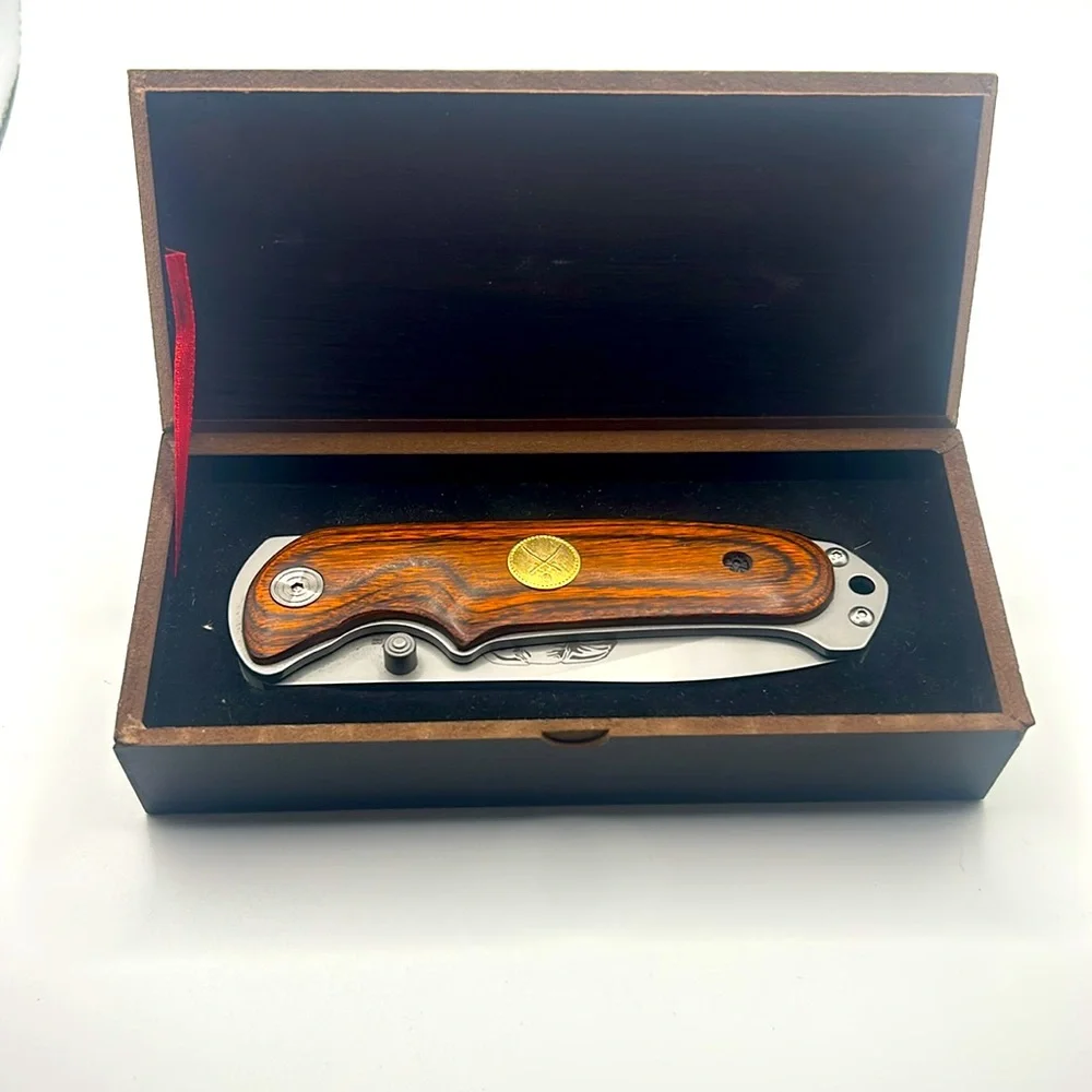 Falkner American Mint - African Wildlife Knife #1 — Elephant Engraving